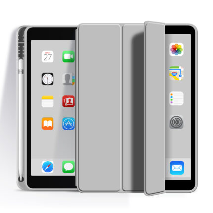 MLTIX 三折筆槽款 iPad Pro 13 吋 (第 7 代，2024，M4) 素色保護殼, 太空灰