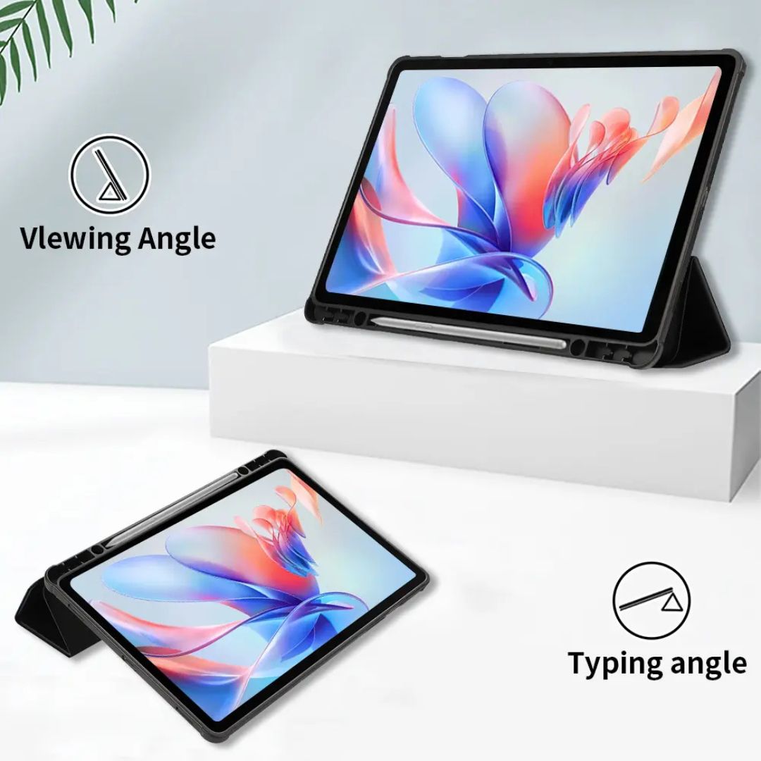 MLTIX 可直立防摔抗彎 Galaxy Tab S10 FE (10.9 吋,2025) 含筆槽多角度保護殼, 黑