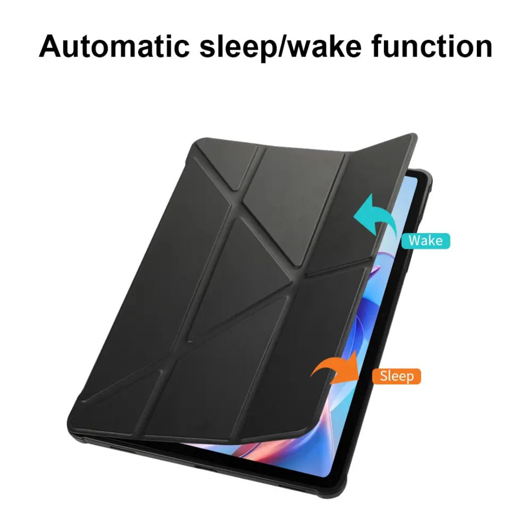 MLTIX 可直立防摔抗彎 Galaxy Tab S10 FE (10.9 吋,2025) 含筆槽多角度保護殼, 黑
