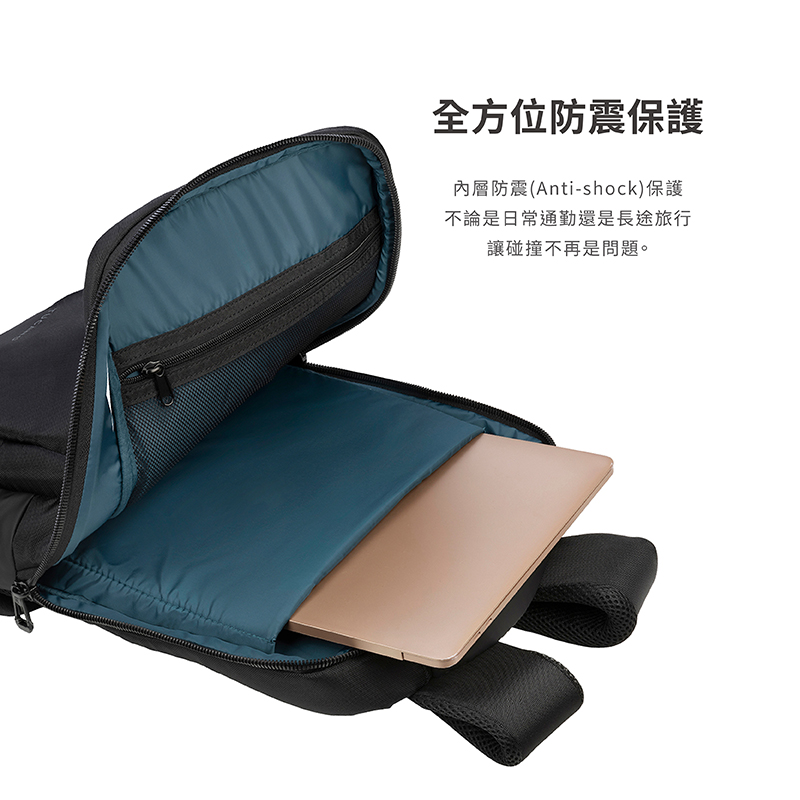 Tucano Lunar 16吋包 商務機能後背包, 藍