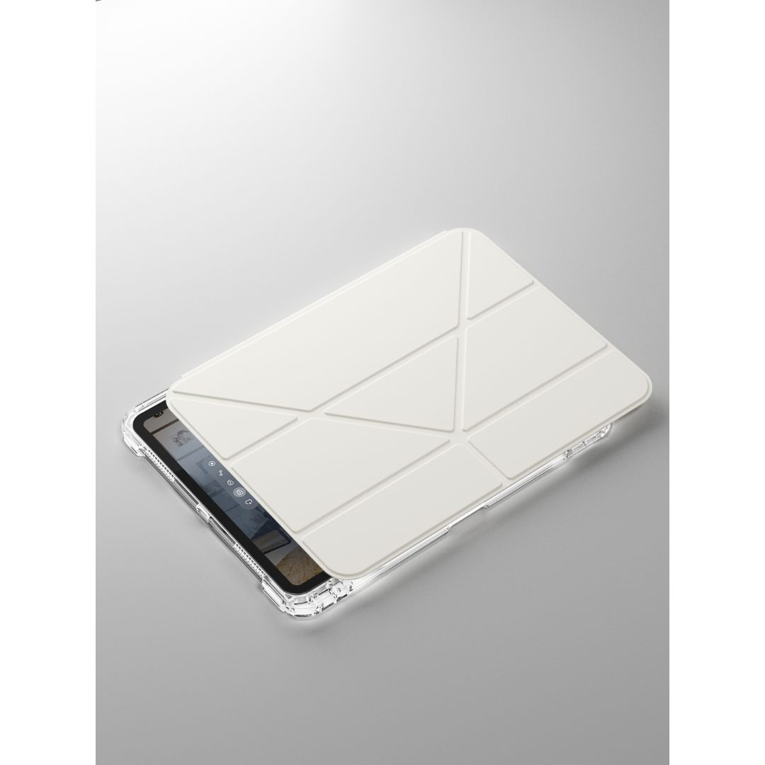 MLTIX MZH 可拆卸插槽式 iPad Pro 11 吋 (第 5 代，2024，M4) 多角度含筆槽透明被蓋保護殼, 冰藍