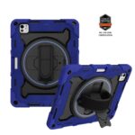 MLTIX MA 軍規防摔手持款 iPad Air 11 吋 (第 8 代，2026，M4) 含筆槽含肩帶保護殼, 靛藍色