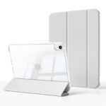 MLTIX MZH3 可拆卸滑軌 iPad Air 10.9 吋 (第 4 代，2020) 軟邊透明背蓋保護殼, 淺灰