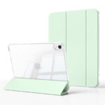 MLTIX MZH3 可拆卸滑軌 iPad Air 10.9 吋 (第 5 代，2022，M1) 軟邊透明背蓋保護殼, 淺綠色