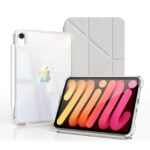 MLTIX MZH 可拆卸滑軌 iPad Air 11 吋 (第 8 代，2026，M4) 多角度透明背蓋保護殼, 淺灰