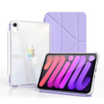 MLTIX MZH 可拆卸滑軌 iPad 10.9 吋 (第 10 代，2022) 多角度透明背蓋保護殼, 紫