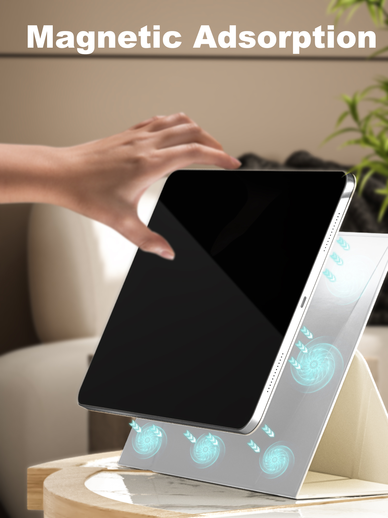 MLTIX MT3 高視角 iPad Air 10.9 吋 (第 4 代，2020) 磁吸保護殼, 黑