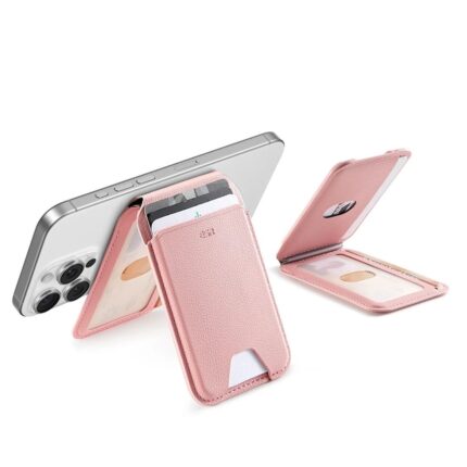 ESR 億色 HaloLock 都尚系列 iPhone 12 以上 磁吸卡包 支架款, 粉色