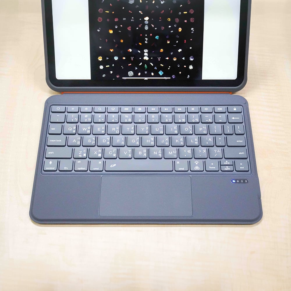 MLTIX MCK Pro 可直立抗彎曲 iPad Air 13 吋 (第 3 代,2026,M4) 可拆式防摔鍵盤保護殼 - 繁體, 霧灰