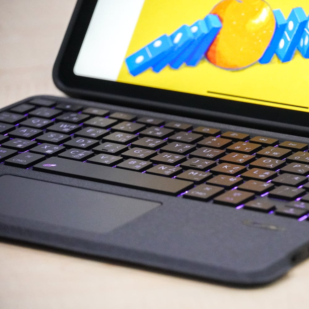 MLTIX 可直立多角度 iPad Pro 11 吋 (第 5 代,2024,M4) 含筆槽可拆式鍵盤保護殼 - 繁體, 白