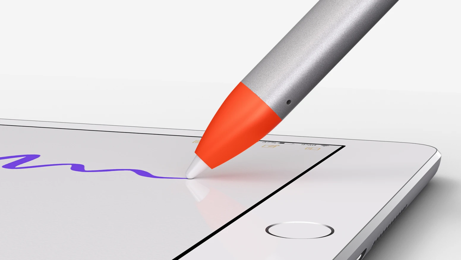Logitech Crayon 2018 ~ 2026 年間的 iPad (不含 mini 7) iPad 多功能數位筆( 教育版 ), 橘