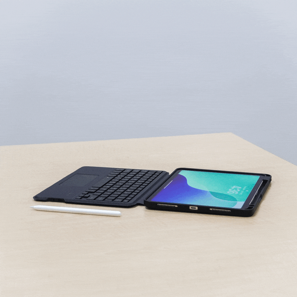 MLTIX 可直立多角度 iPad Pro 11 吋 (第 5 代,2024,M4) 含筆槽可拆式鍵盤保護殼 - 繁體, 白