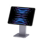 MLTIX 多工 Hub USB-C iPad Air 13 吋 (第 3 代，2026，M4) 磁吸式桌面站立支架, 太空灰
