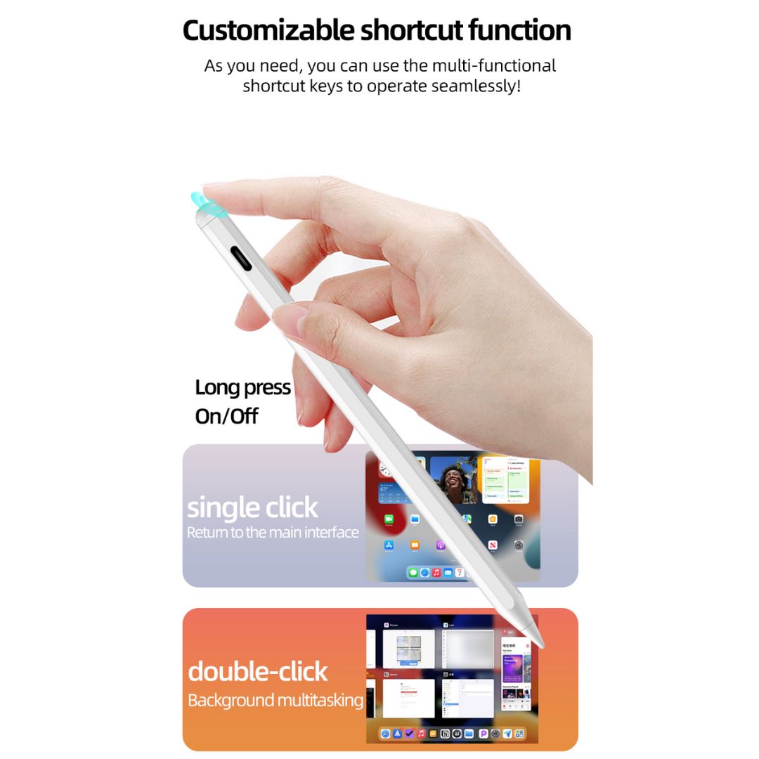 MLTIX X Pen Pro 書寫繪圖款 - 支援 2018 ~ 2026 年間的 iPad 防誤觸觸控筆 (贈送磁吸充電棒), 黑