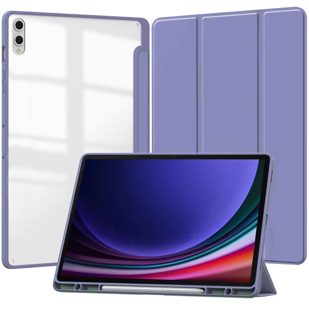 你的段落文字 - 1 MLTIX 三折筆槽款 Galaxy Tab S11 (11 吋,2025) 透明背版保護殼, 阿拉斯加藍:圖片 1