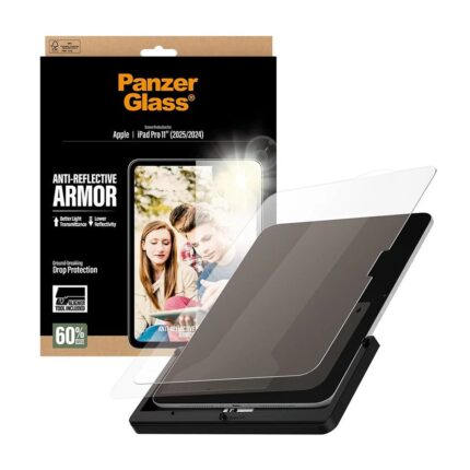 PanzerGlass 霧面抗眩光 iPad Pro 11 吋 (第 6 代，2025，M5) 耐衝擊鋼化玻璃保護貼