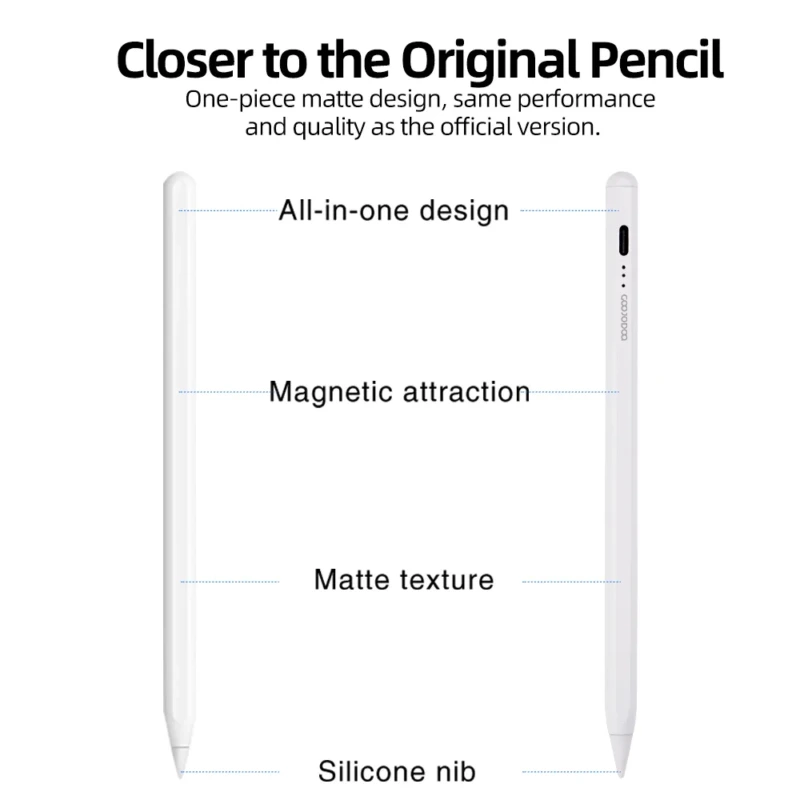 MLTIX X Pen Lite 書寫繪圖款 - 支援 2018 ~ 2026 年間的 iPad 防誤觸觸控筆 (支援 Apple 筆尖), 黑
