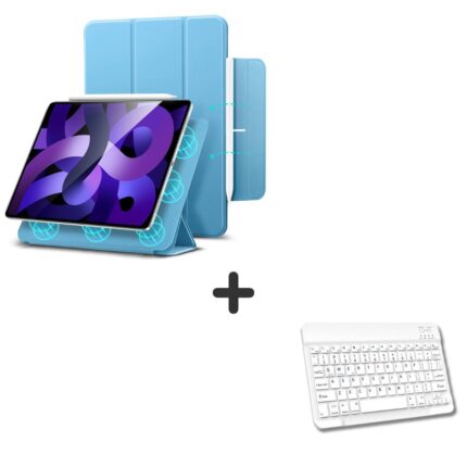 MLTIX 輕巧磁吸式 iPad Pro 11 吋 (第 4 代，2022，M2) 雙面夾藍牙鍵盤組 - 繁體, 碧湖藍