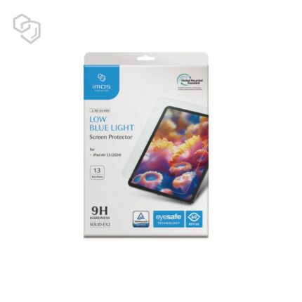 imos 9H 德國萊因認證 RPF60 iPad Air 13 吋 (第 3 代，2026，M4) 低藍光玻璃螢幕保護貼