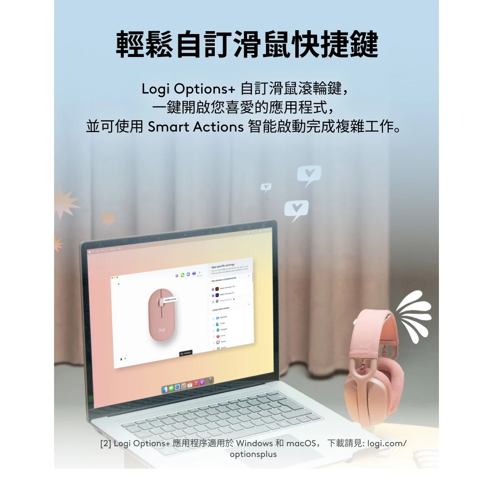 Logitech 羅技 PEBBLE M350S 藍牙無線滑鼠 藍牙滑鼠, 黑