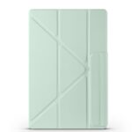 MLTIX 磁扣款 磁吸分離 Galaxy Tab S10 Lite (10.9 吋，2025) Y折雙面夾保護殼, 淺綠色