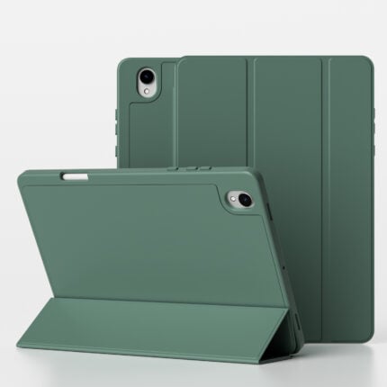 MLTIX 掀蓋磁吸 三折 Galaxy Tab S11 (11 吋，2025) 素色含筆槽保護殼, 綠