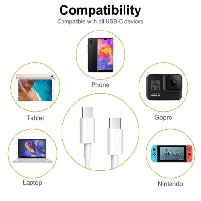 MLTIX 20W USB-C to USB-C 手機 / 平板 充電線(無傳輸) - 100cm