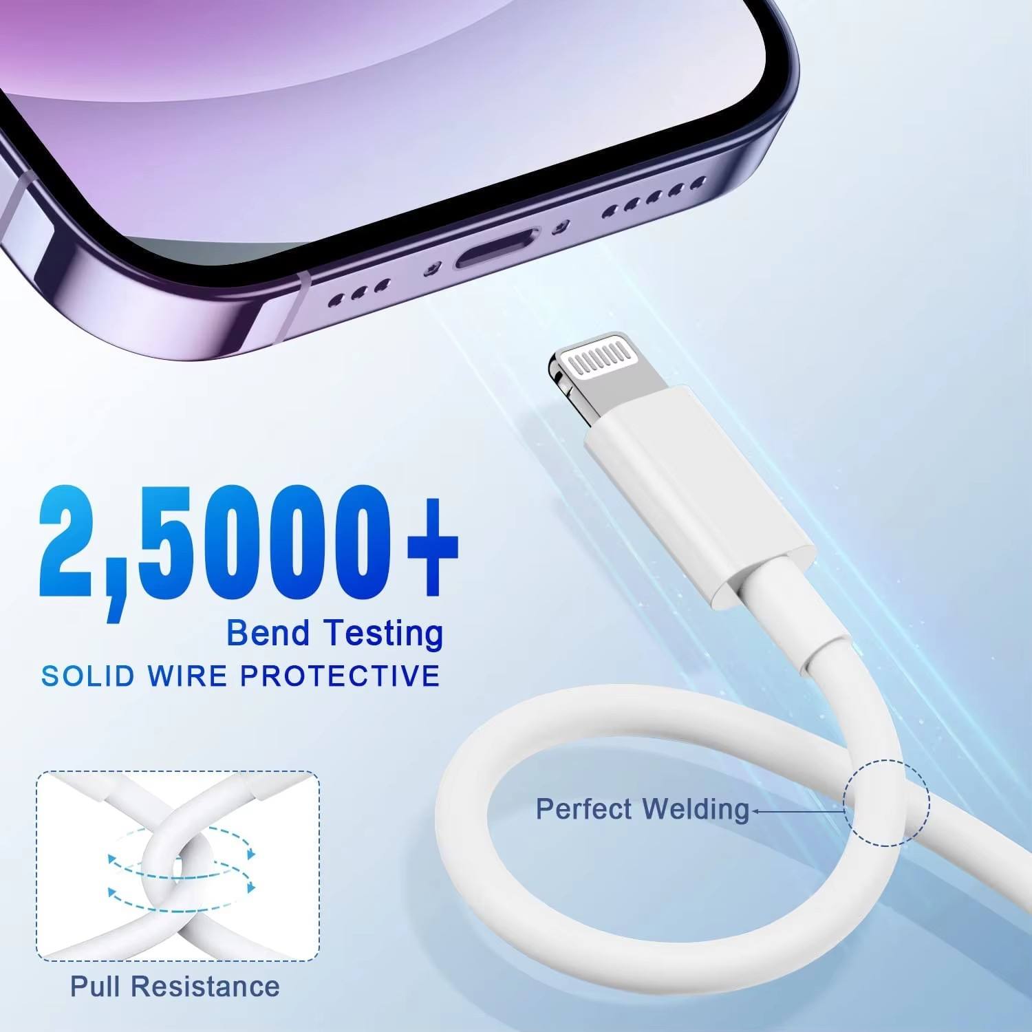 MLTIX USB-A to Lightning 手機 / 平板 2A 傳輸充電線 - 100cm