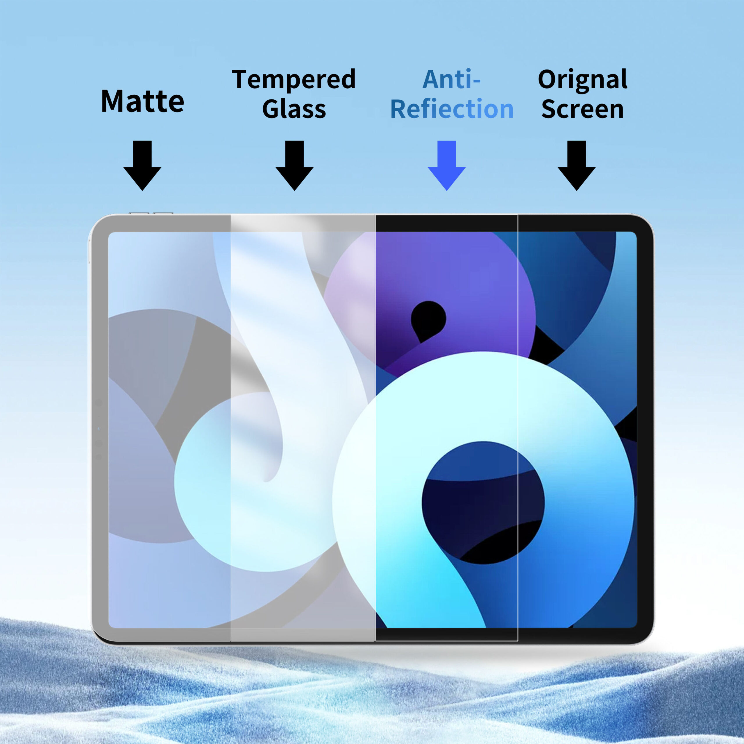 MLTIX AR抗反射 抗藍光 iPad mini 7.9 吋 (第 4 代,2015) 鋼化玻璃膜