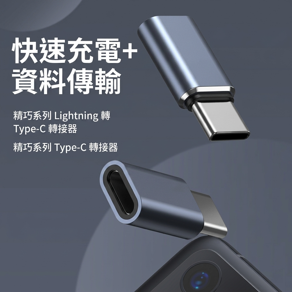 MLTIX Lightning 轉 USB-C 手機 / 平板 10W 充電傳輸轉接頭