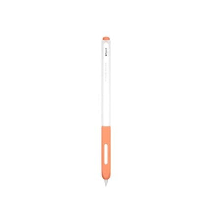 MLTIX 原子筆造型 Apple Pencil Pro 矽膠觸控筆筆套, 橘