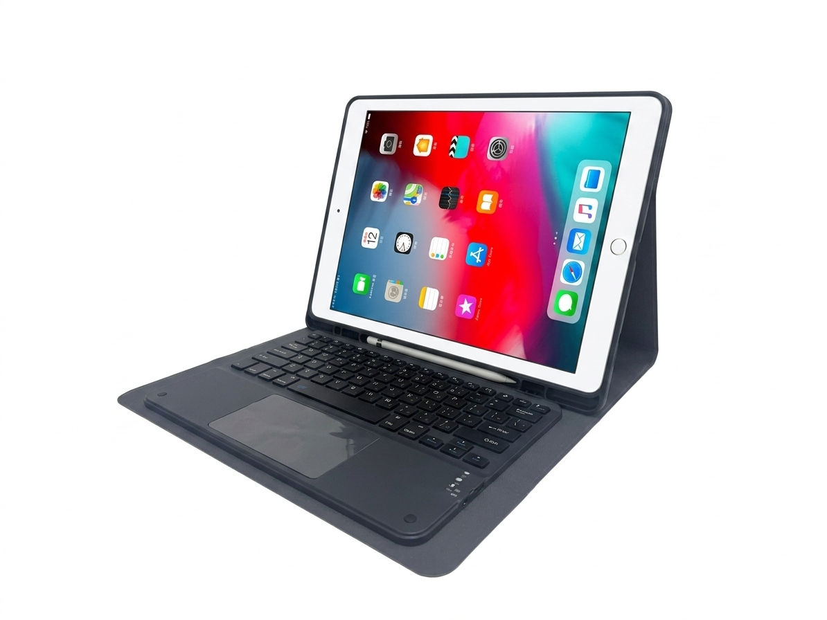 31907174-da59-4e08-9198-fa95eb27237d MLTIX 觸控板聰穎鍵盤 iPad Pro 12.9 吋 (第 2 代,2017) 含筆槽保護殼 - 繁體, 黑:圖片 1