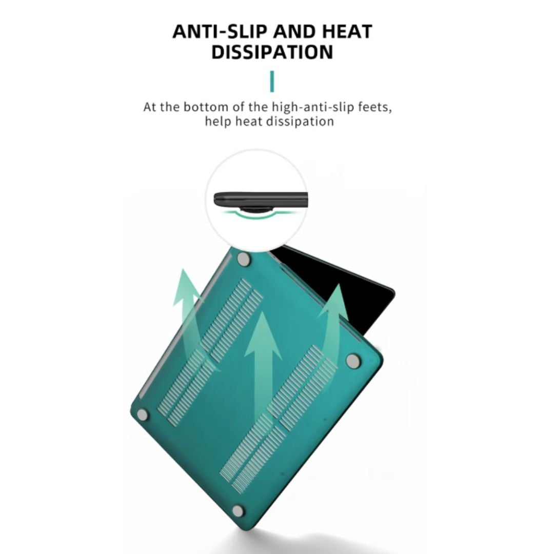 MLTIX IceGlaze MacBook Neo 13 吋 (2026,A18 Pro) 水晶筆電保護殼, 黑