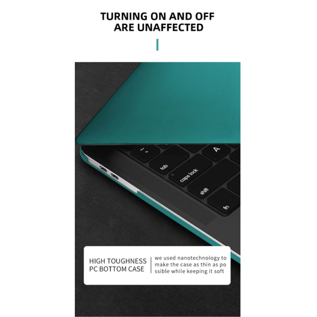 MLTIX IceGlaze MacBook Neo 13 吋 (2026,A18 Pro) 水晶筆電保護殼, 黑