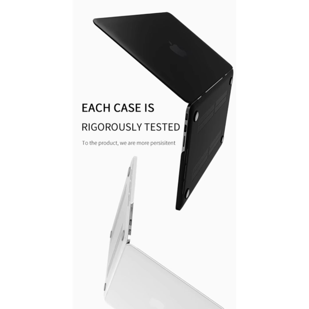 MLTIX IceGlaze MacBook Neo 13 吋 (2026,A18 Pro) 水晶筆電保護殼, 黑