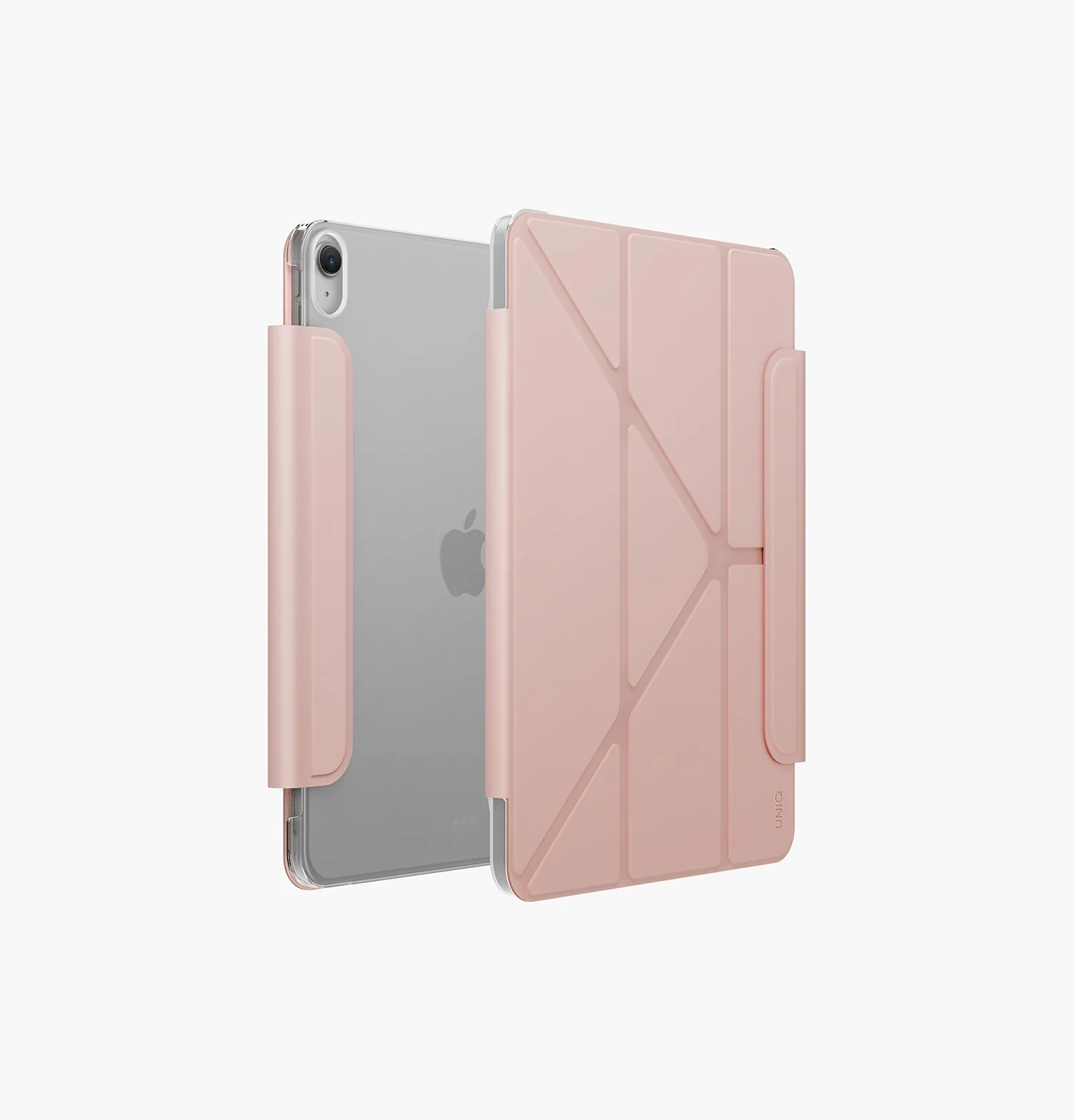 01-UniqCamdenLite-iPadAir11-BlushPink_Web_c80454d4-6aad-4f4c-88b5-cc5940424cbb_1500x1564 UNIQ Camden Lite 硬邊 iPad 11 吋 (第 11 代,2025,A16) 多功能極簡透明保護套, 粉色:圖片 1