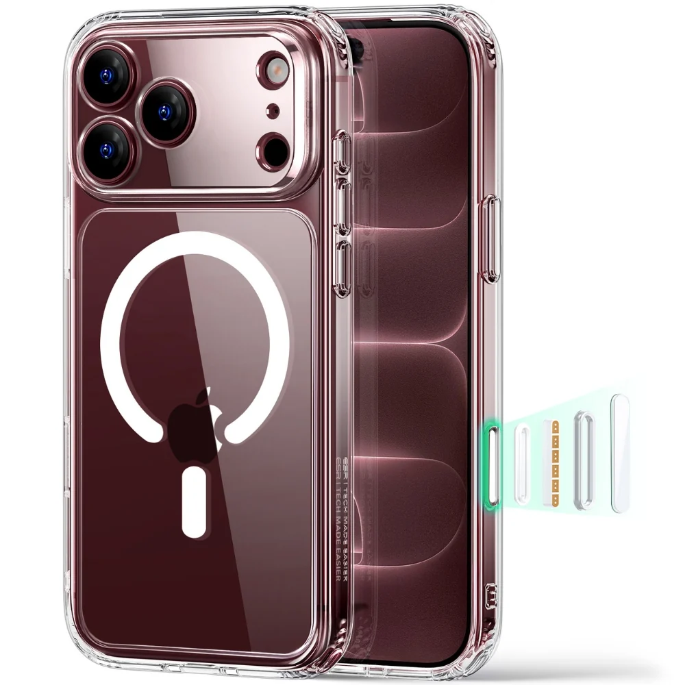 1_6b19c334-f450-4d97-870f-922793013849 ESR 億色 磁吸巧匯系列 iPhone 18 Pro (6.3 吋,2026) 手機保護殼 ( 按鍵款 ), 透白:圖片 1