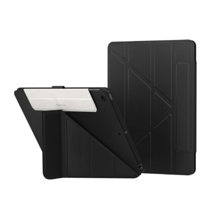 SwitchEasy Origami iPad 10.2 吋 (第 9 代，2021) 全方位支架保護套, 黑